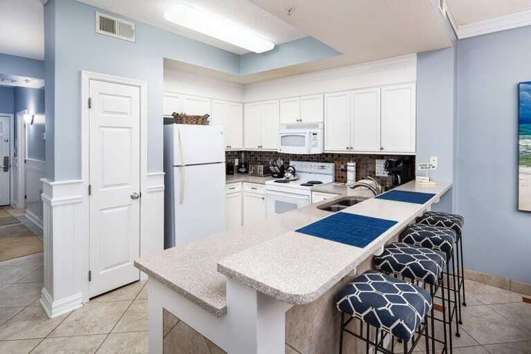 Kitchen - 
Gulf Dunes 612 Fort Walton Beach Okaloosa Island Vacation Rentals