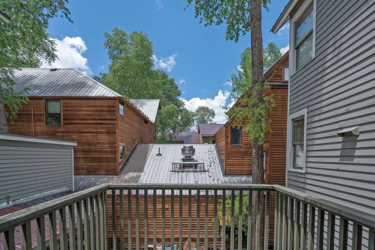 View of the house from the balcony