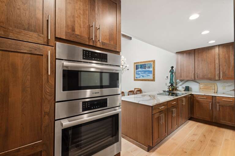 The Chef in the family will appreciate the Bosch double oven.