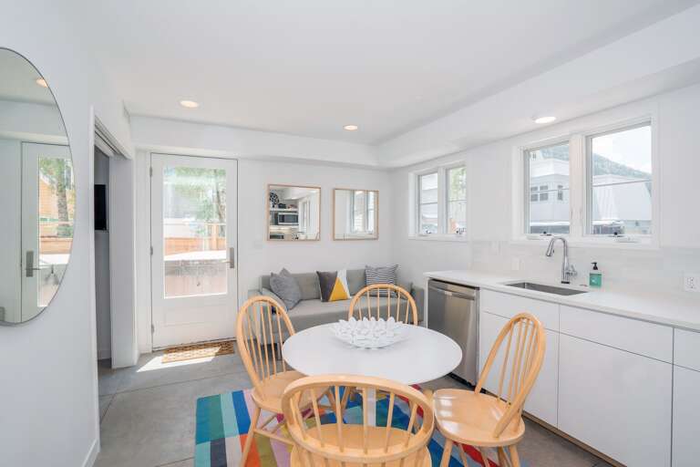 Dining Area and Kitchen Space in the Guest Suite Dining Area and Kitchen Space in the Guest Suite