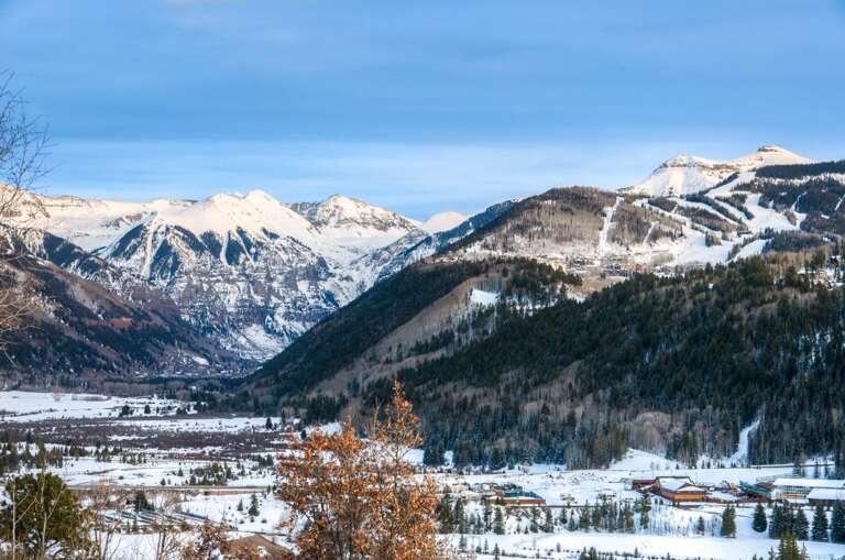 Beautiful View of the Snowy Mountains in Telluride Beautiful View of the Snowy Mountains in Telluride