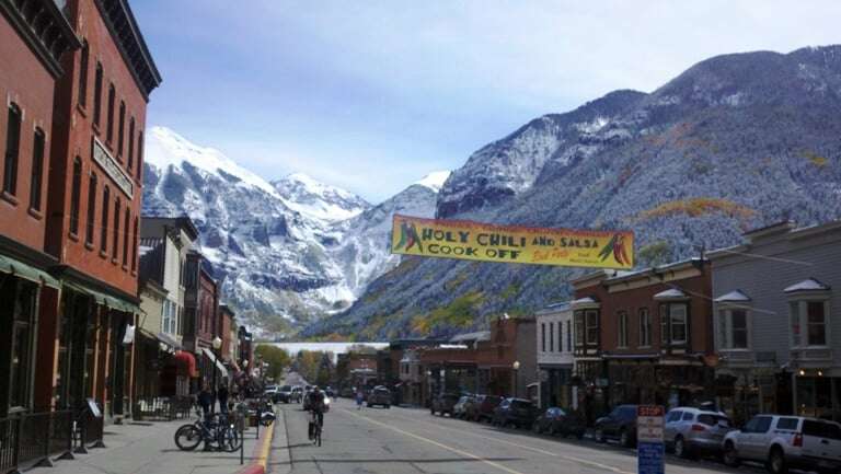 View of Main Street in Telluride View of Main Street in Telluride