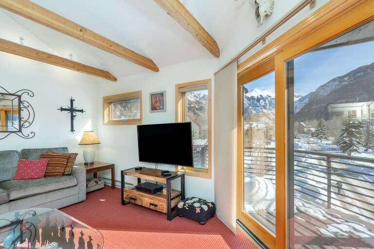 Living Area with Patio View