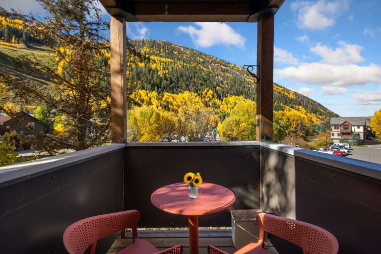 Deck view from this vacation home Telluride