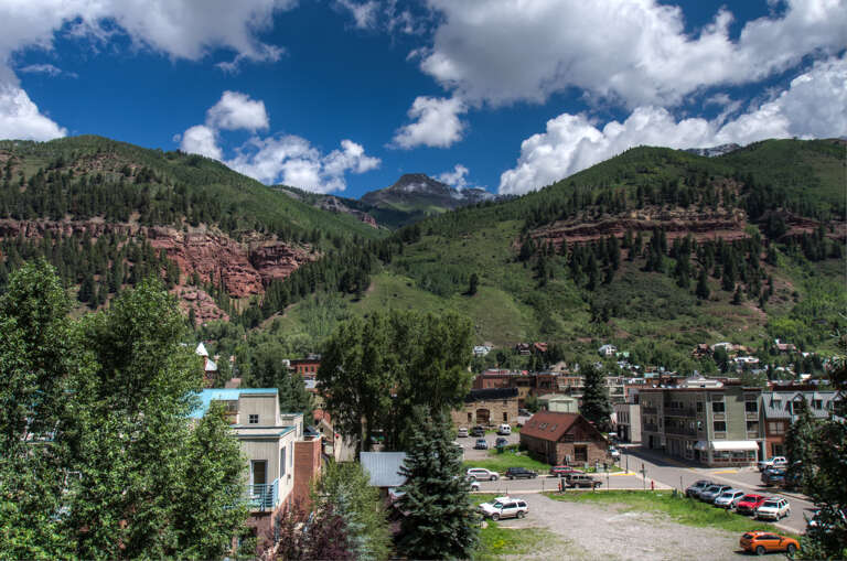 Deck View of the mountains