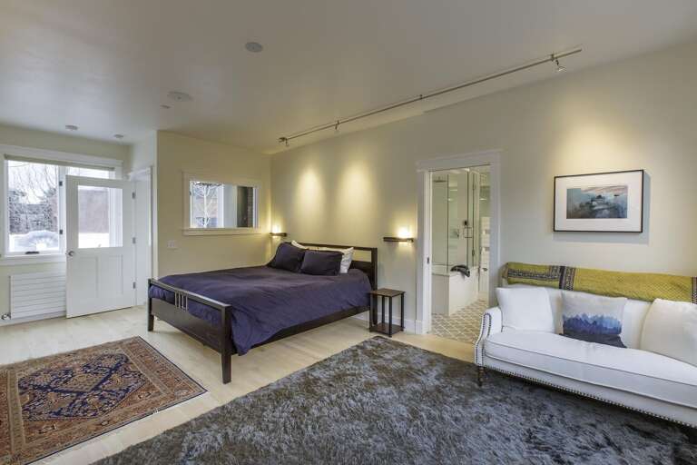 King size bed and a sofa King size bed and a sofa