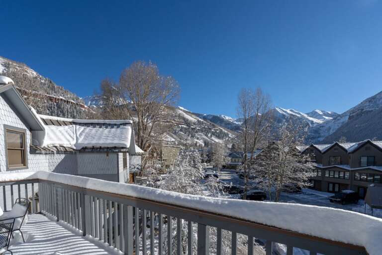 Balcony view of the mountains