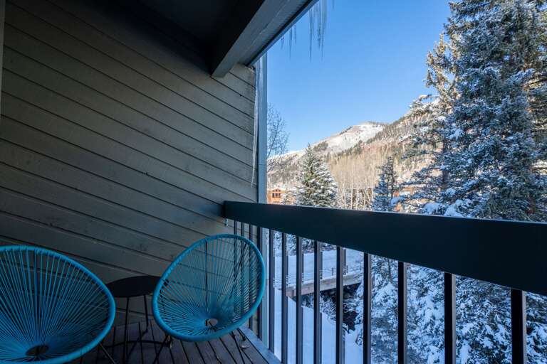 Deck view with two chairs