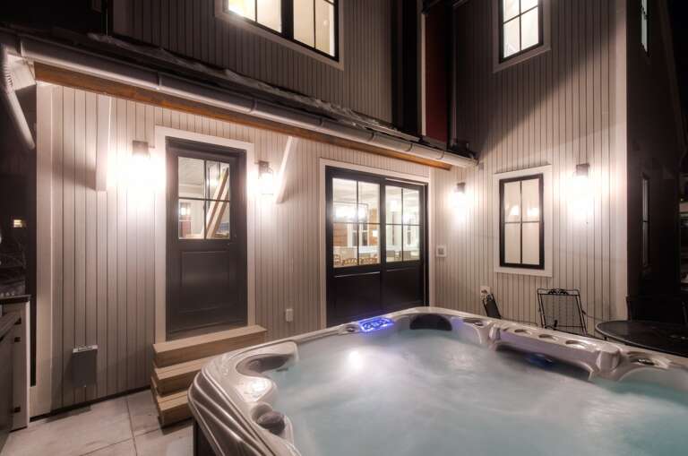 Private Outdoor Hot Tub on the Patio of Vacation Home in Telluride