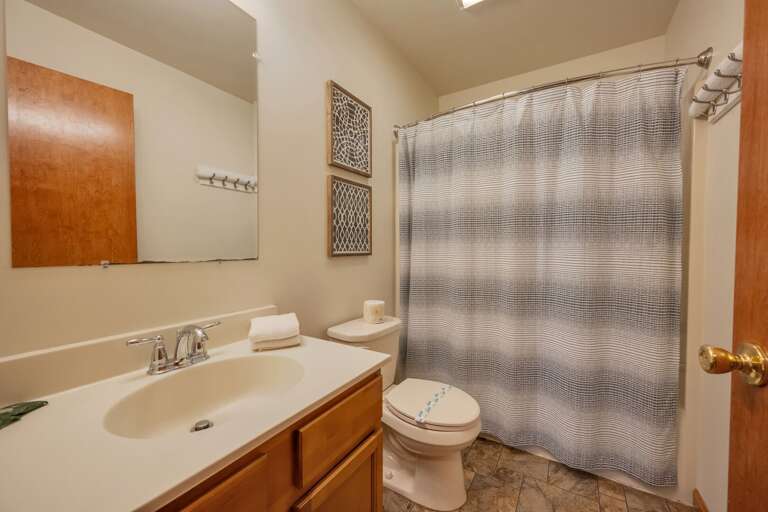 2nd Floor Hall Bathroom with Shower/Tub Combo.
