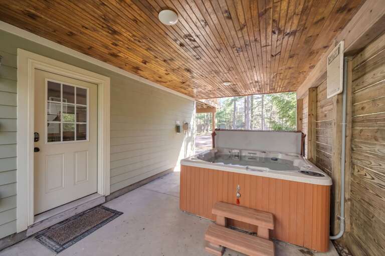 Troubles Melt Away in the Hot Tub.