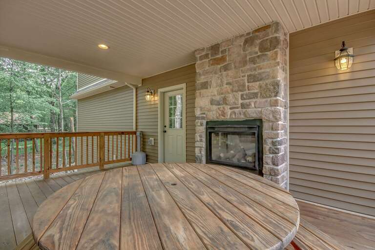Fireplace on Outdoor Patio