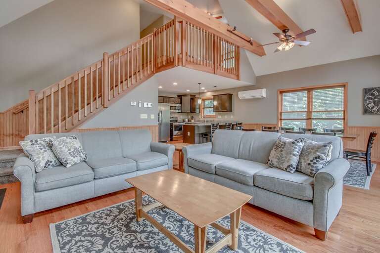 Great Room with stairs to Second Level