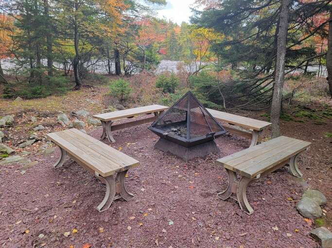 Fire Pit with Bench Seating