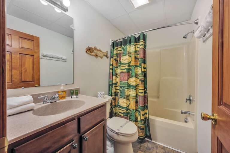 1st Floor Hall Bath with Shower/Tub Combo. 1st Floor Hall Bath with Shower/Tub Combo.