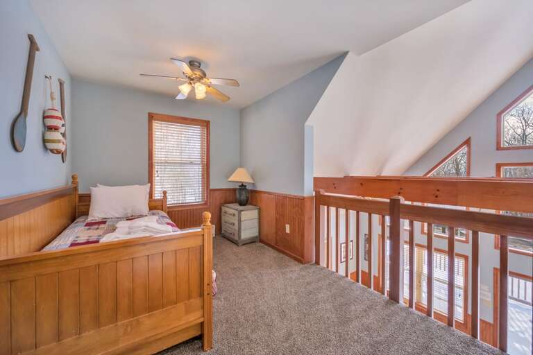 3rd Floor Loft View of Outdoors from Chalet Windows. 3rd Floor Loft View of Outdoors from Chalet Windows.