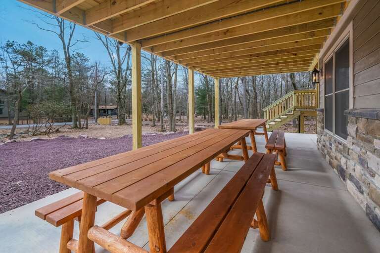 Alternate View of Patio Area with Tables