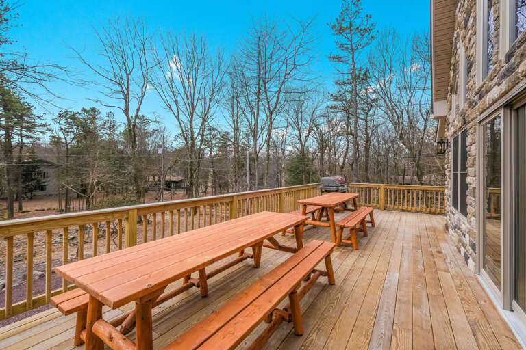 View from the Deck of our Poconos Vacation Home