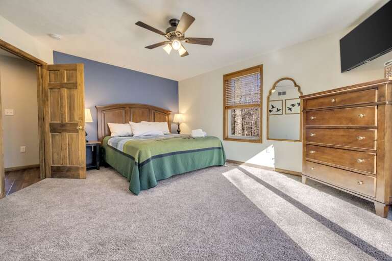 Blue Sky Feeling in 2nd Floor Bedroom 4 with 1 King Bed and TV