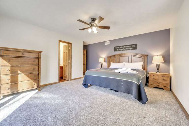 Feel Inspired in 3rd Floor Bedroom 7 with King Bed and TV