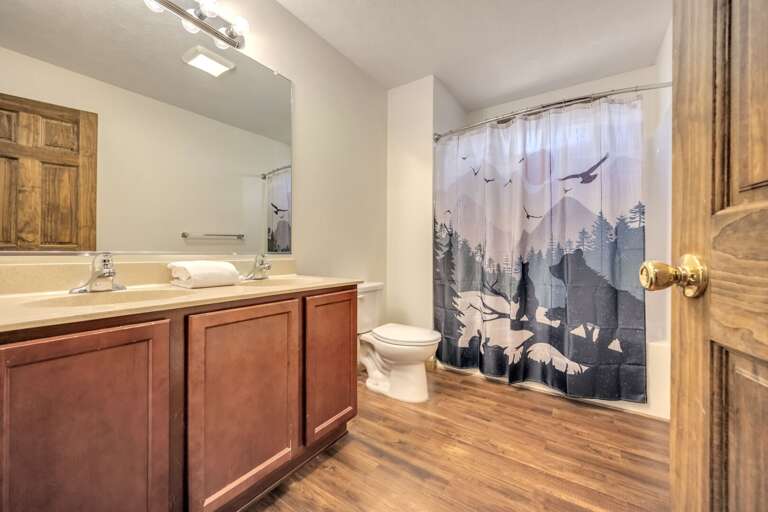 Shower-Tub Combo in 2nd Floor Hall Bath