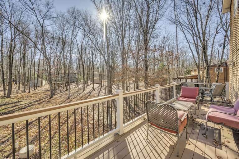 Sitting in the Sunshine on the 2nd Floor Deck