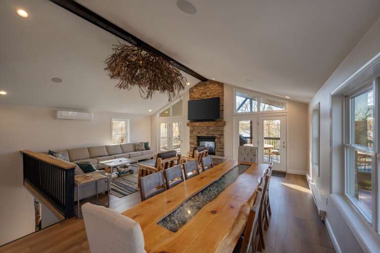 Gather Family and Friends in the 4th Floor Great and Dining Rooms With Fantastic Views and Indoor/Outdoor Fireplace