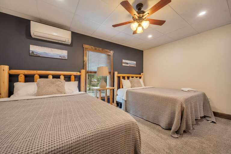 1st Floor Bedroom 2 with 2 Queen Beds