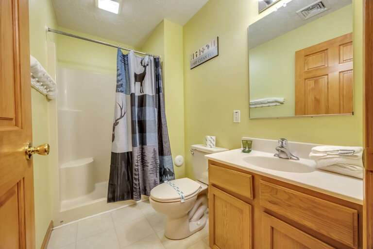 1st Floor Hall Bathroom with Shower/Tub Combo