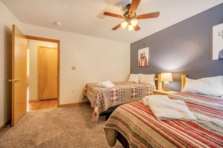 2nd Floor Bedroom 3 with 2 Full Beds (sleeps 4)