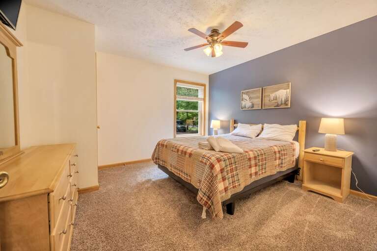 2nd Floor Bedroom 4 with 1 Queen Bed & 1 Twin Bed (sleeps 3)
