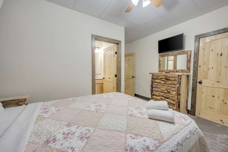 Storage and TV in Bedroom 1