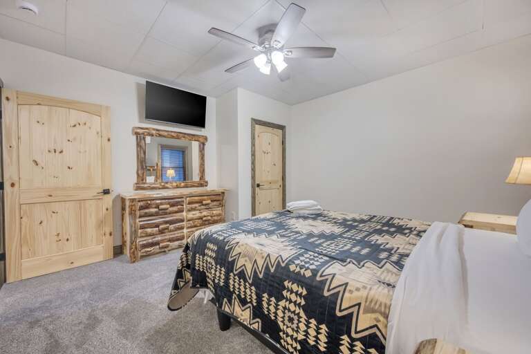 Storage and TV in Bedroom 3