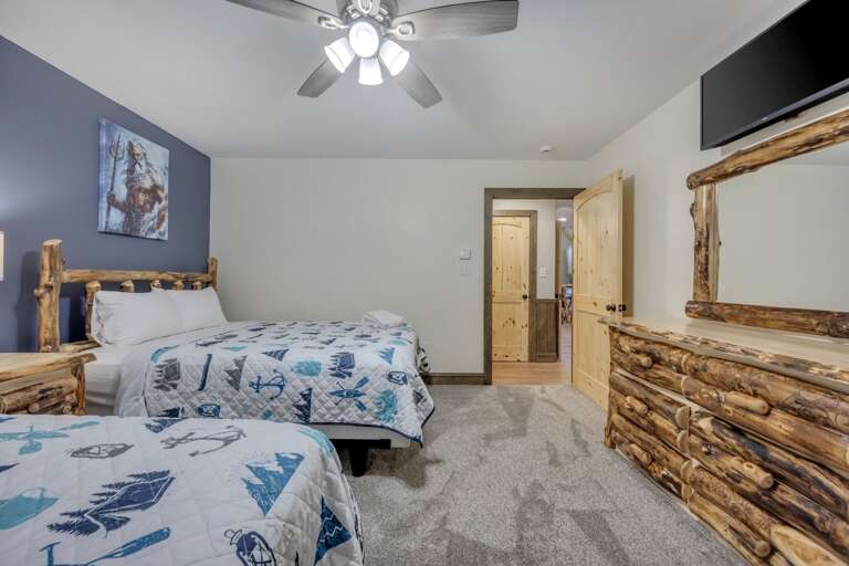 TV and Storage in Bedroom 6