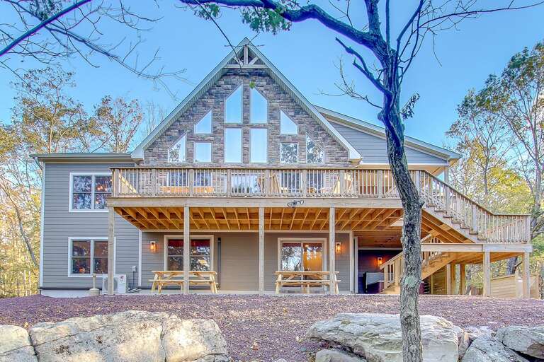 Outside View of our Poconos Luxury Rental - Summit