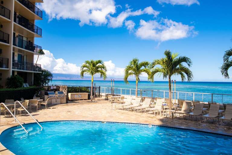 Listen to the ocean while having good times at the pool.