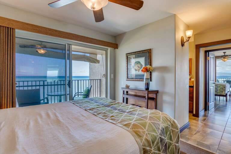 Sliding door and fresh ocean air.