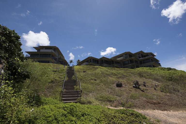Kapalua Bay Villas with stairs down to the beach