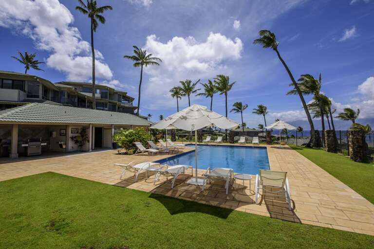 Plenty of seating around the pool