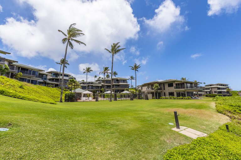 View of the Kapalua Bay Villas oceanfront pool deck View of the Kapalua Bay Villas oceanfront pool deck