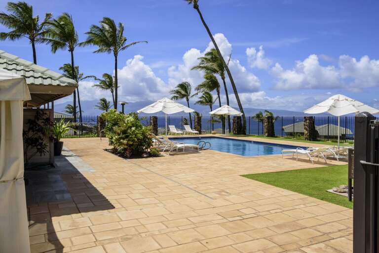 Kapalua Bay Villas pool with a view