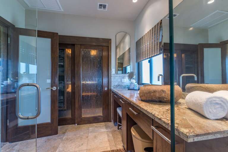 Unique sink adds a rustic flare Unique sink adds a rustic flare