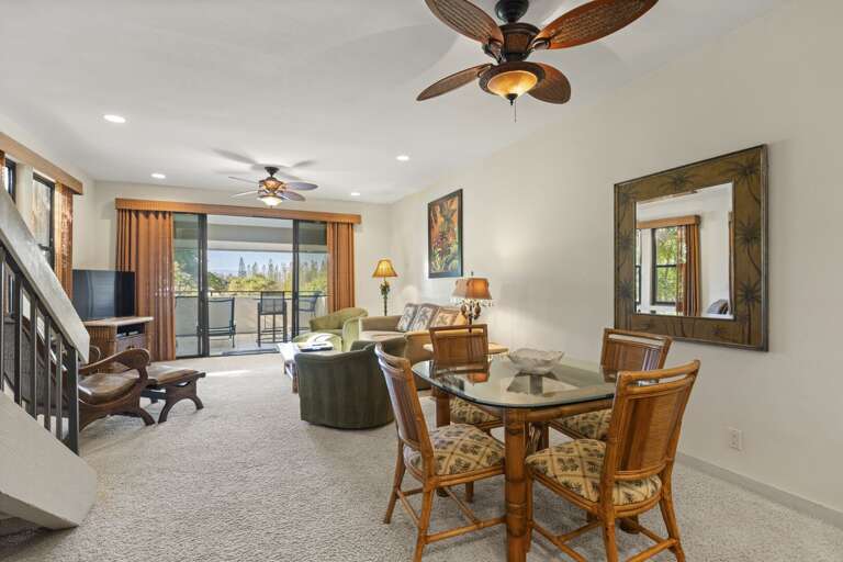 Dining and family living room area