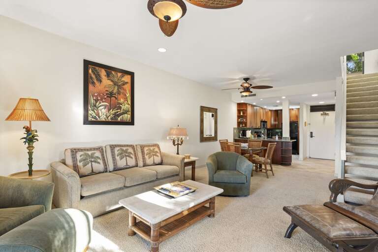 From lanai enter the family living area