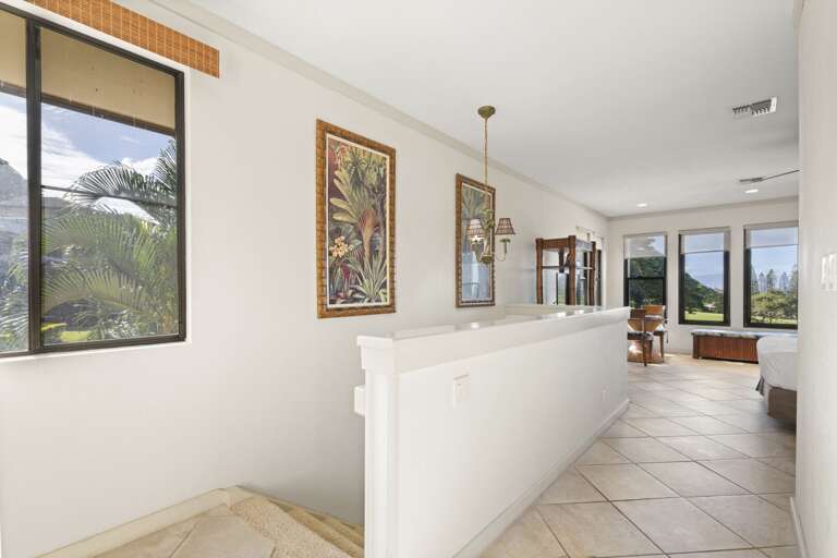 Stairway entry into master bedroom second-floor