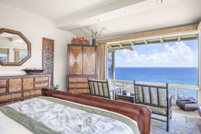 Well-appointed master bedroom