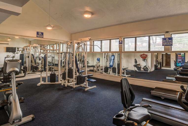 Gym is Located at the Basement Level Near the Elevator