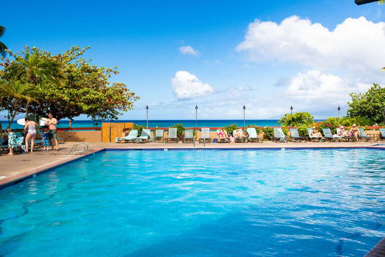 Plenty of Lounge Chairs for Relaxing at the Pool