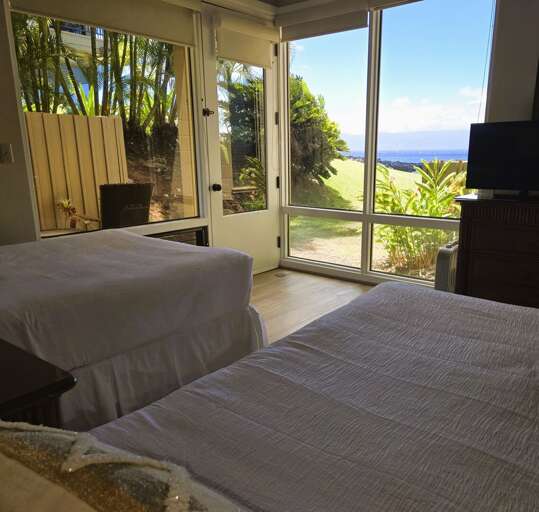 Guest bedroom with lanai access