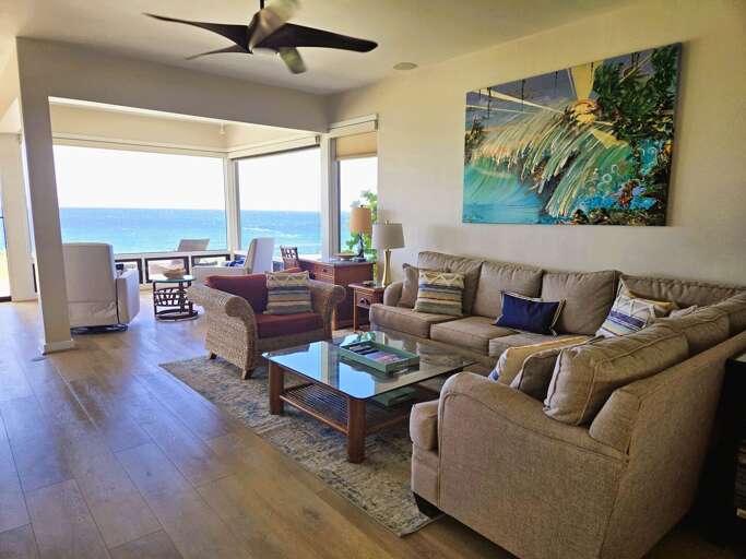 Open living room concept with endless views